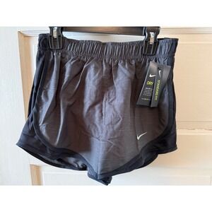 Nike‎ woman's Dry standard fit  Running Shorts Gray Heathered Dri-FIT size Xs